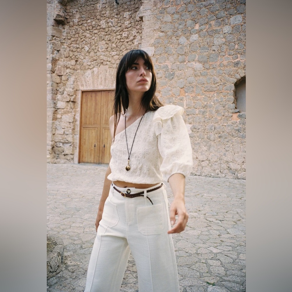 White One-Shoulder Top